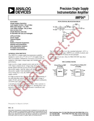 AMP04EP datasheet  